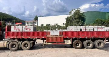 梧州 芝麻灰花岗岩地铺石出货日常