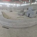 梧州 芝麻白异形坐凳，自然面光面弧形加工