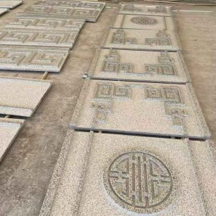 梧州 白麻花岗岩外墙立面雕刻板