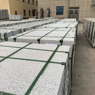 梧州 白麻花岗岩5.0公分荔枝面地铺石