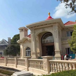 梧州 黄金麻花岗岩欧式别墅