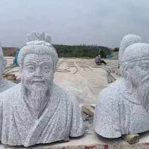 梧州 白麻花岗岩石材人物立体雕刻