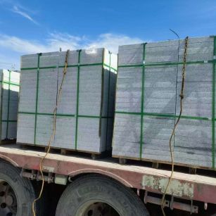 梧州 芝麻白花岗岩地铺石装车日常