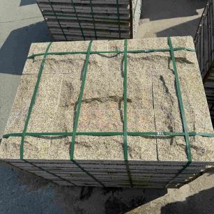 梧州 黄金麻花岗岩石材自然面蘑菇石成品