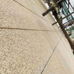 梧州 黄金麻花岗岩荔枝面外墙干挂石材效果示例