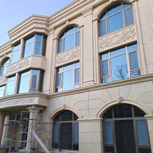 梧州 黄金麻花岗岩别墅外墙干挂