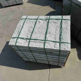 梧州 白麻花岗岩石材自然面蘑菇石成品