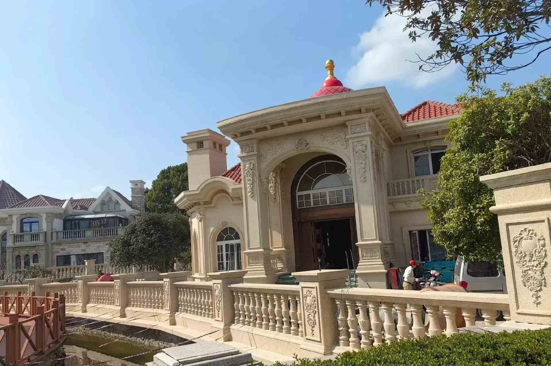 梧州 黄金麻花岗岩欧式别墅