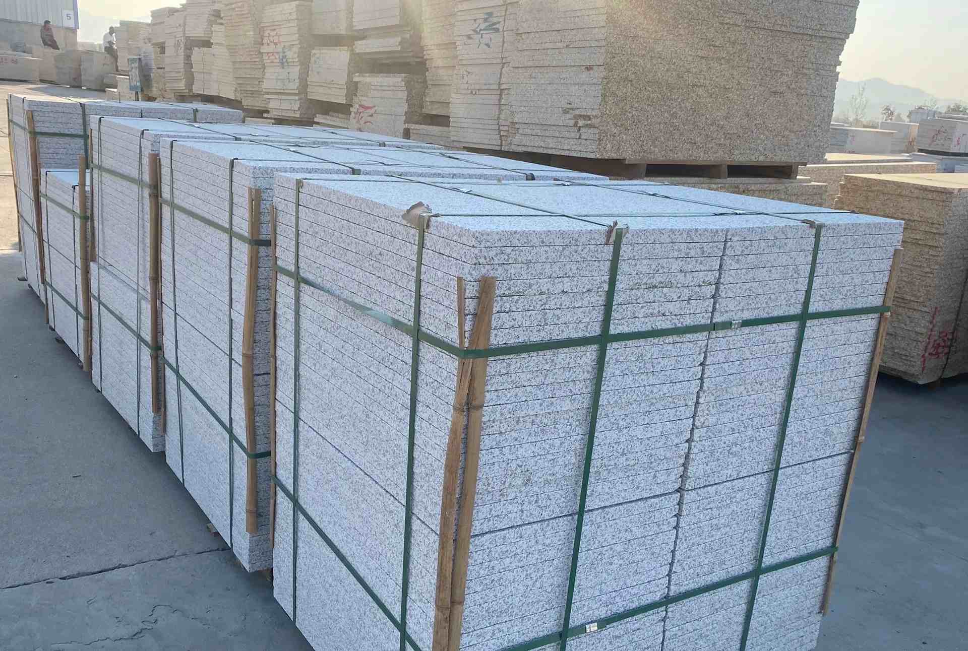 梧州 白麻花岗岩荔枝面地铺石